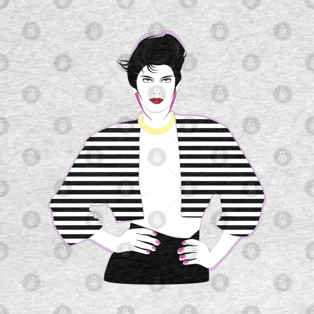 Lady Model 80s Patrick Nagel by di-age7